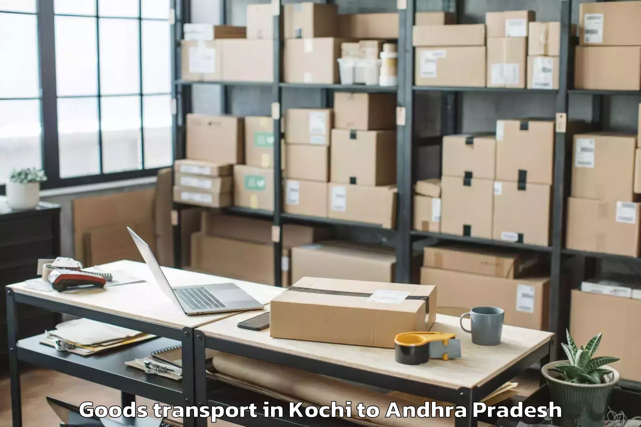 Hassle-Free Kochi to Pellakuru Goods Transport